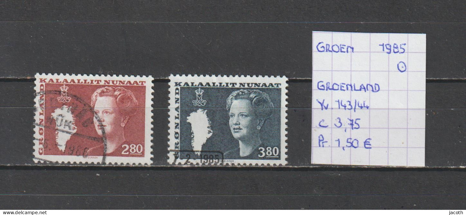 (TJ) Groenland 1985 - YT 143/44 (gest./obl./used) - Used Stamps
