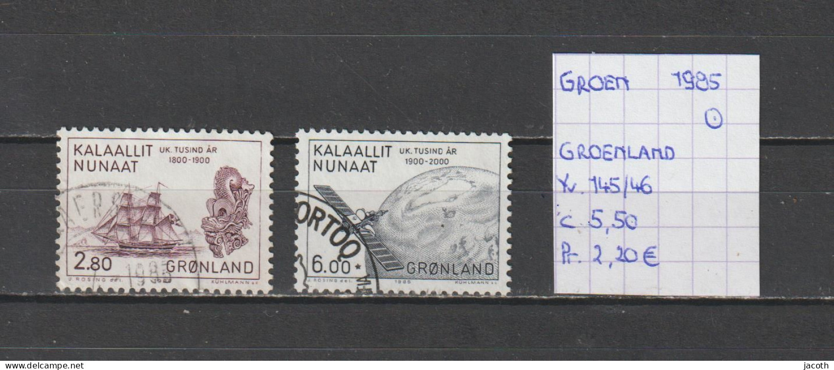 (TJ) Groenland 1985 - YT 145/46 (gest./obl./used) - Usati