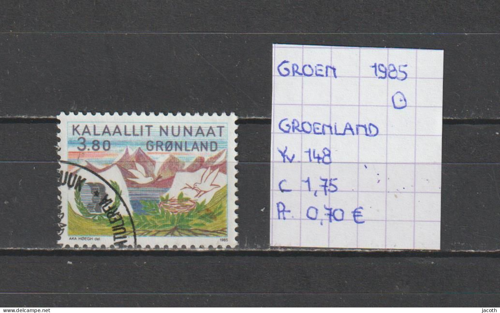 (TJ) Groenland 1985 - YT 148 (gest./obl./used) - Usati