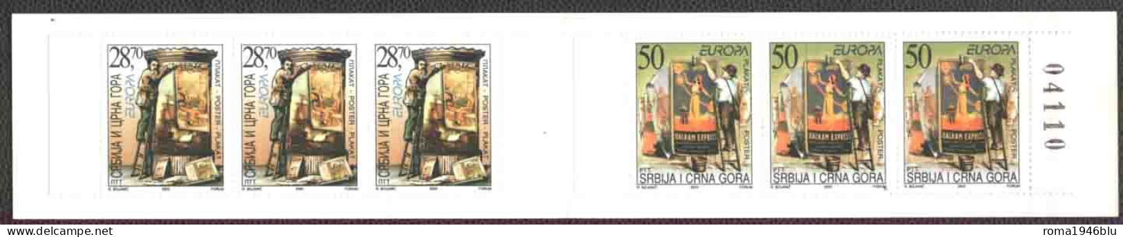 Jugoslavia Serbia Montenegro 2003 Unif. Booklet L3008 MNH/** VF - Booklets