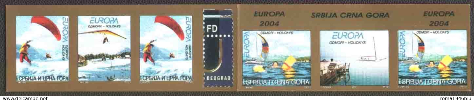 Jugoslavia Serbia Montenegro 2004 Unif. Booklet L3090 MNH/** VF - Cuadernillos