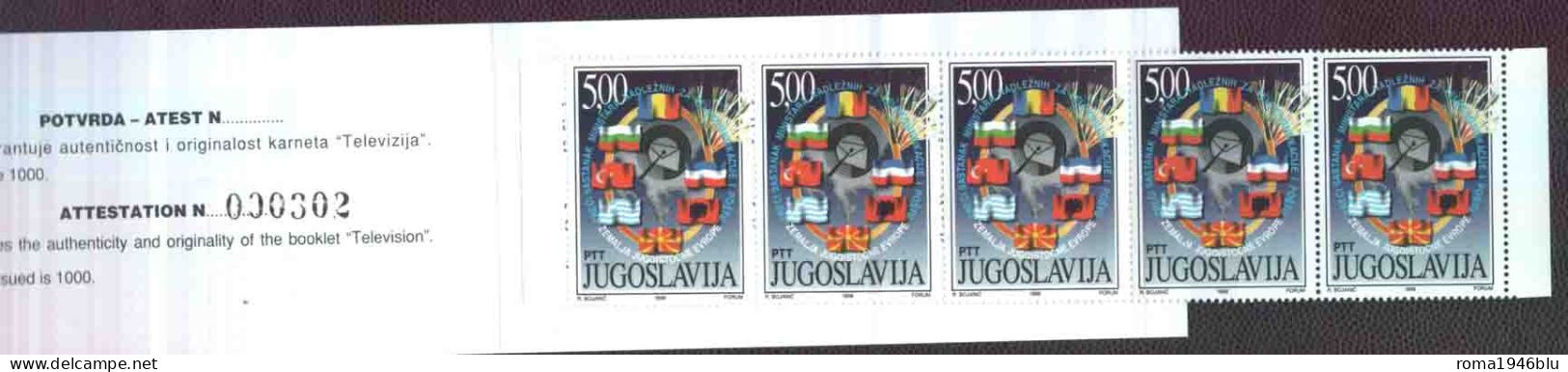 Jugoslavia 1998 Unif. Booklet L2783 MNH/** VF - Postzegelboekjes