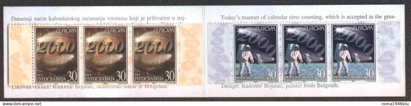 Jugoslavia 2000 Unif. Booklet L2865 MNH/** VF - Carnets