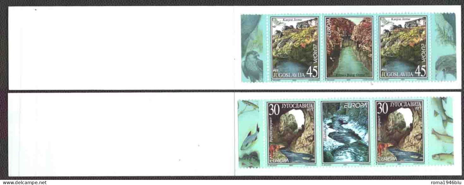 Jugoslavia 2001 Unif. Booklet L2921/22 MNH/** VF - Carnets