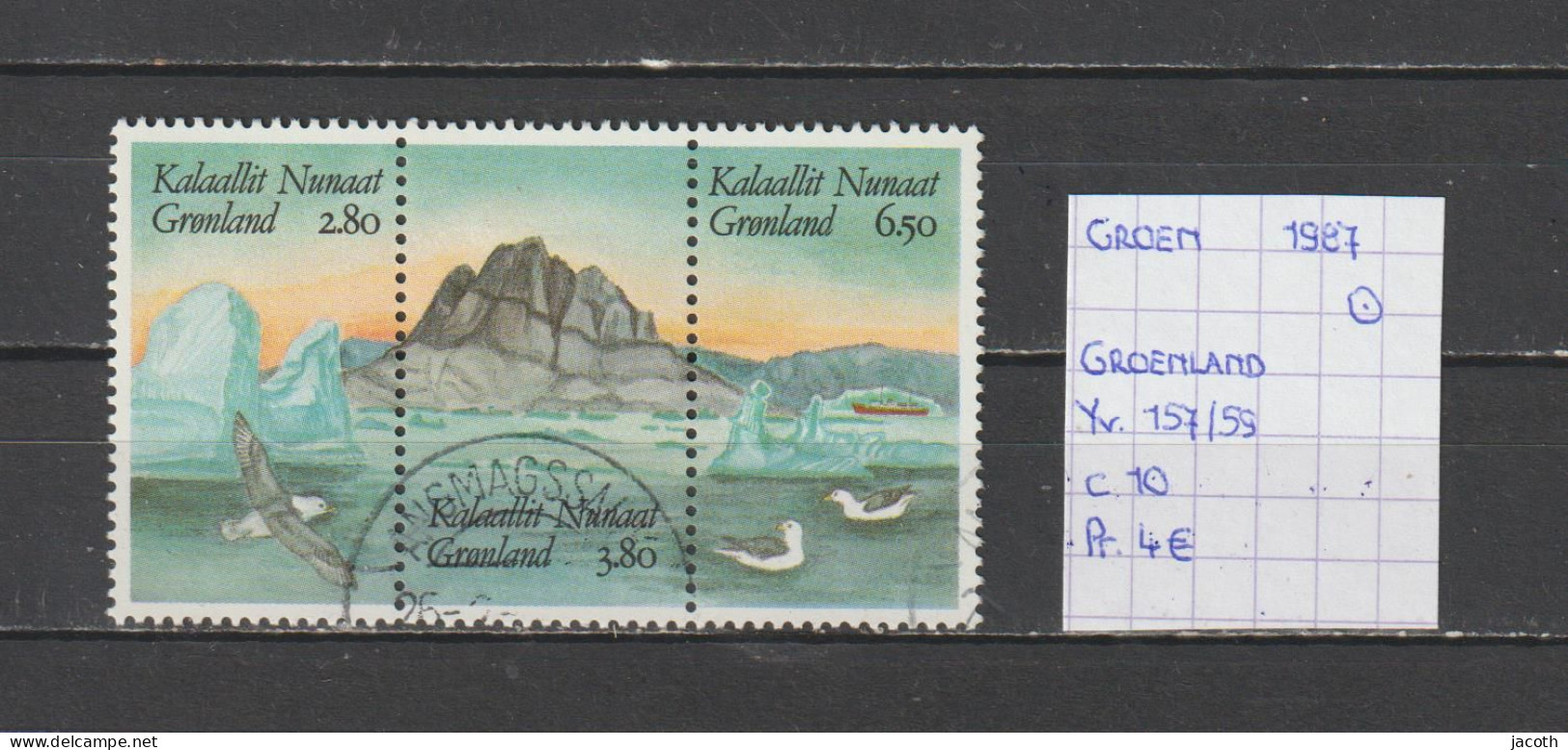 (TJ) Groenland 1987 - YT 157/59 (gest./obl./used) - Oblitérés