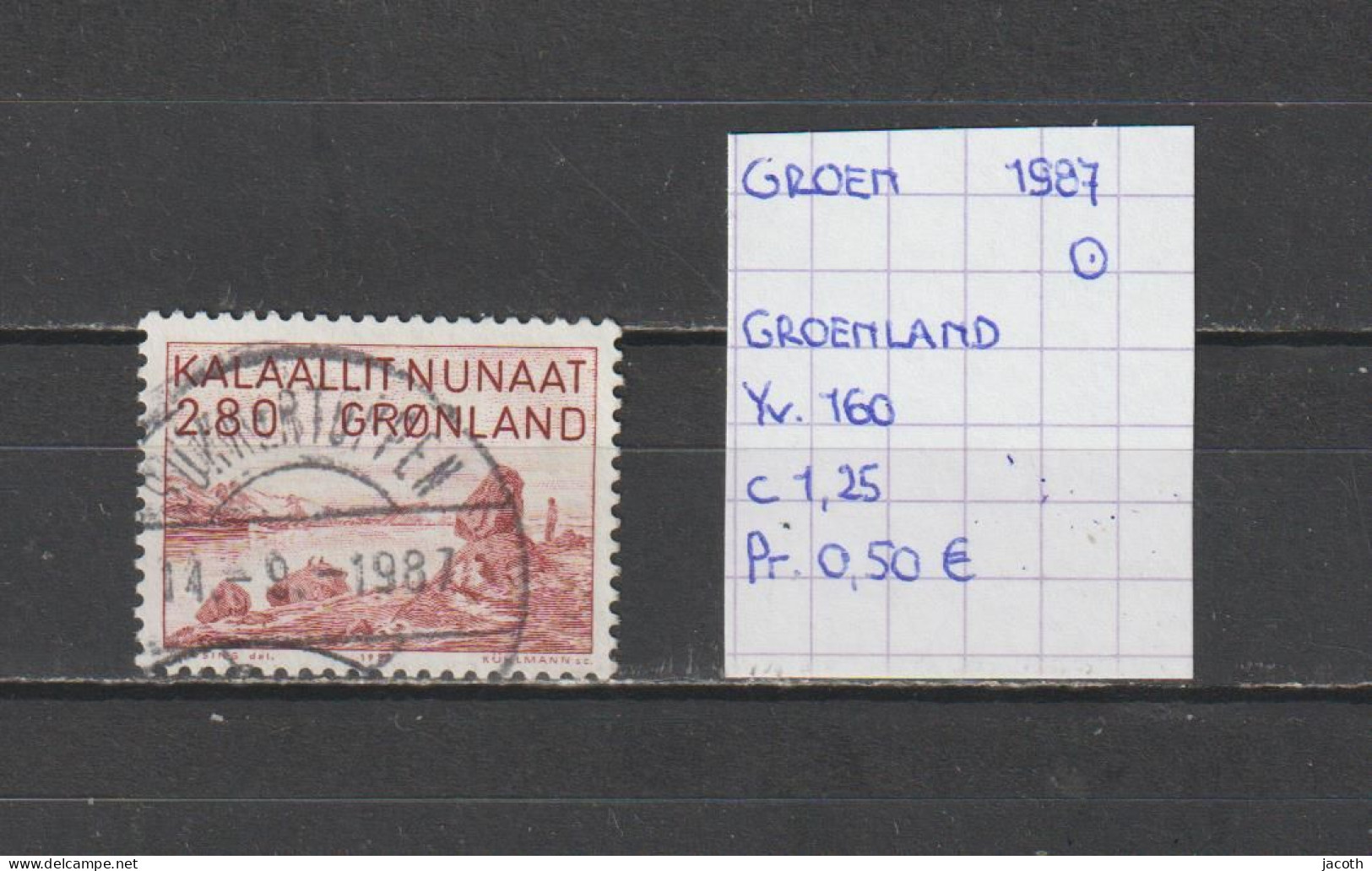 (TJ) Groenland 1987 - YT 160 (gest./obl./used) - Usati