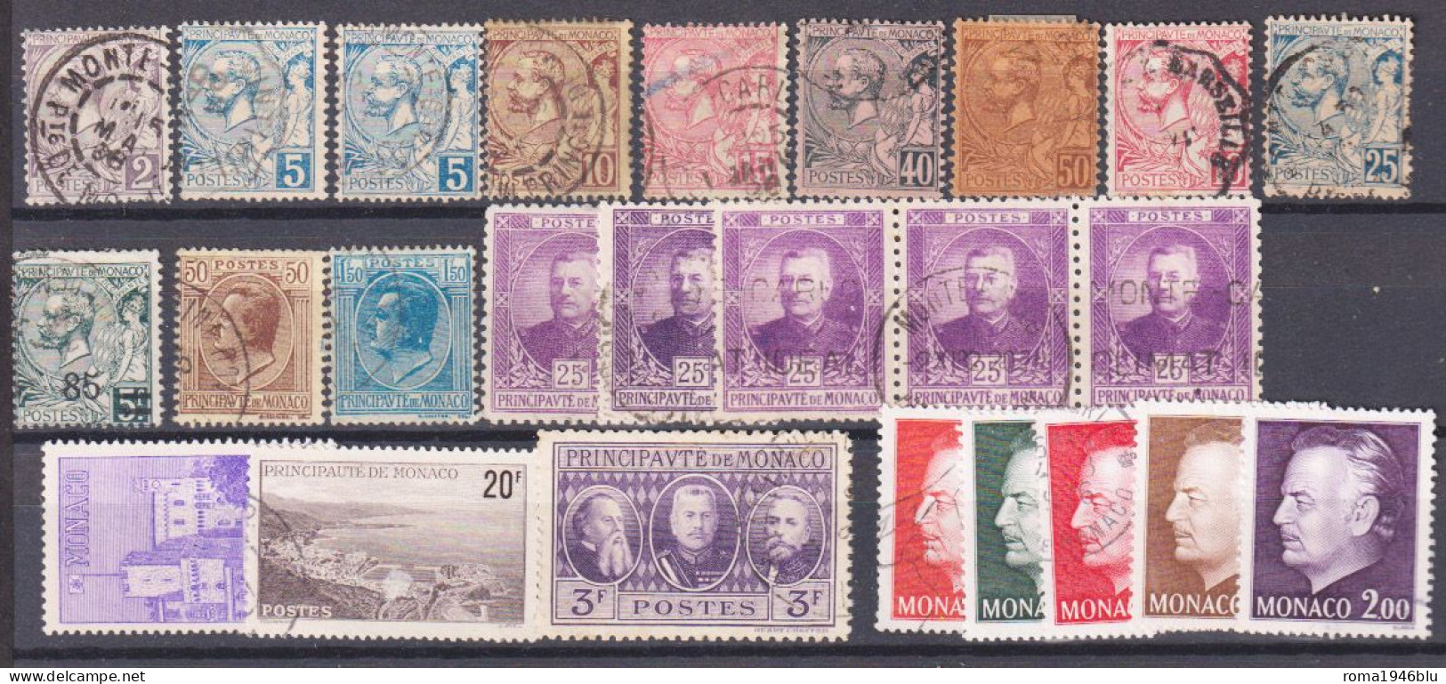 Monaco 25 Val O/used VF/F - Collections, Lots & Series