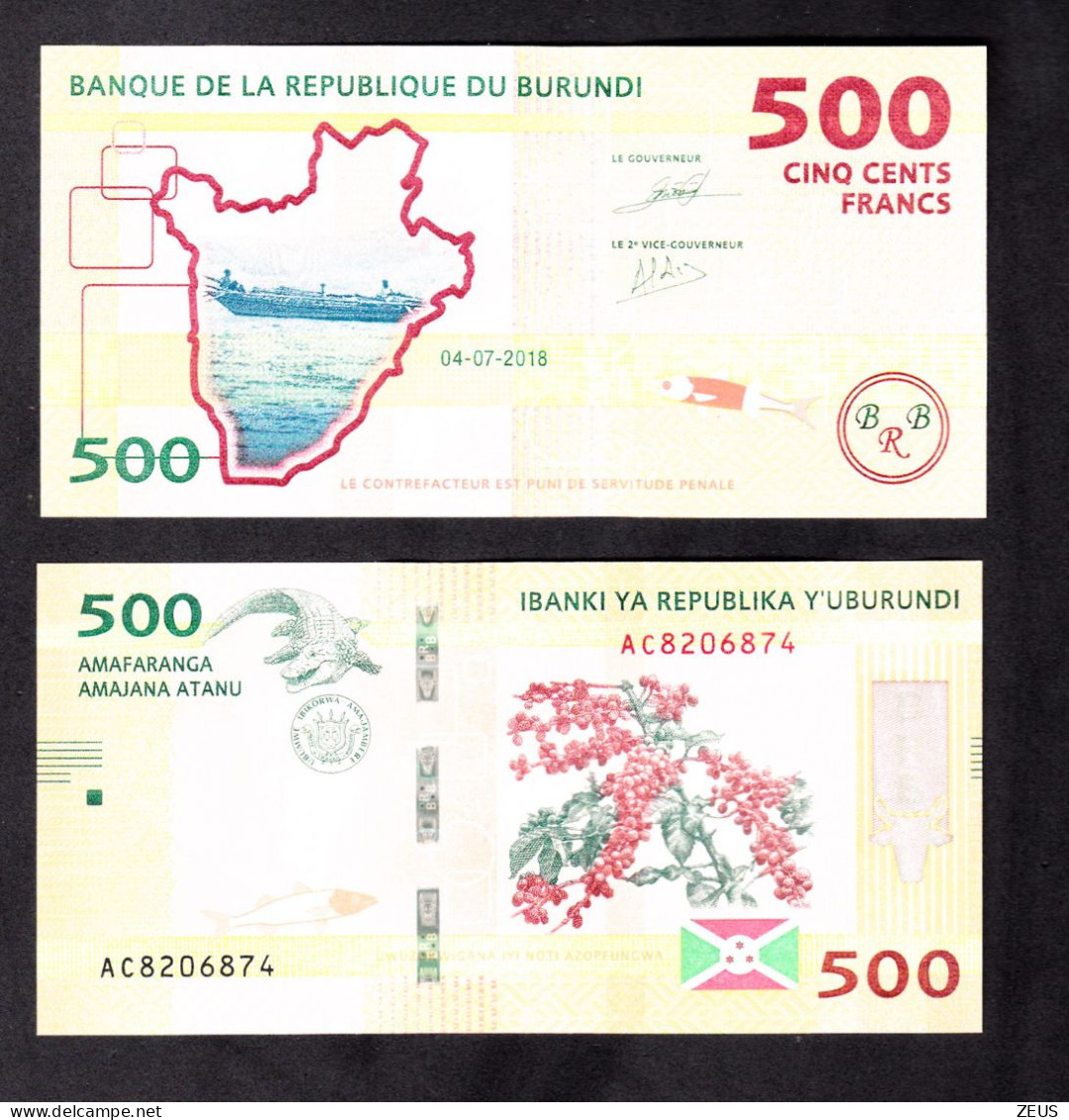 BURUNDI 500 FRANCHI 2018 PIK 50 FDS - Burundi