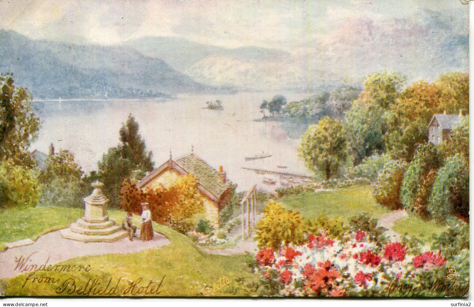 TUCKS OILETTE - WIMBUSH - 7285 - ENGLISH LAKES - WINDERMERE FROM BELFIELD HOTEL - Wimbush