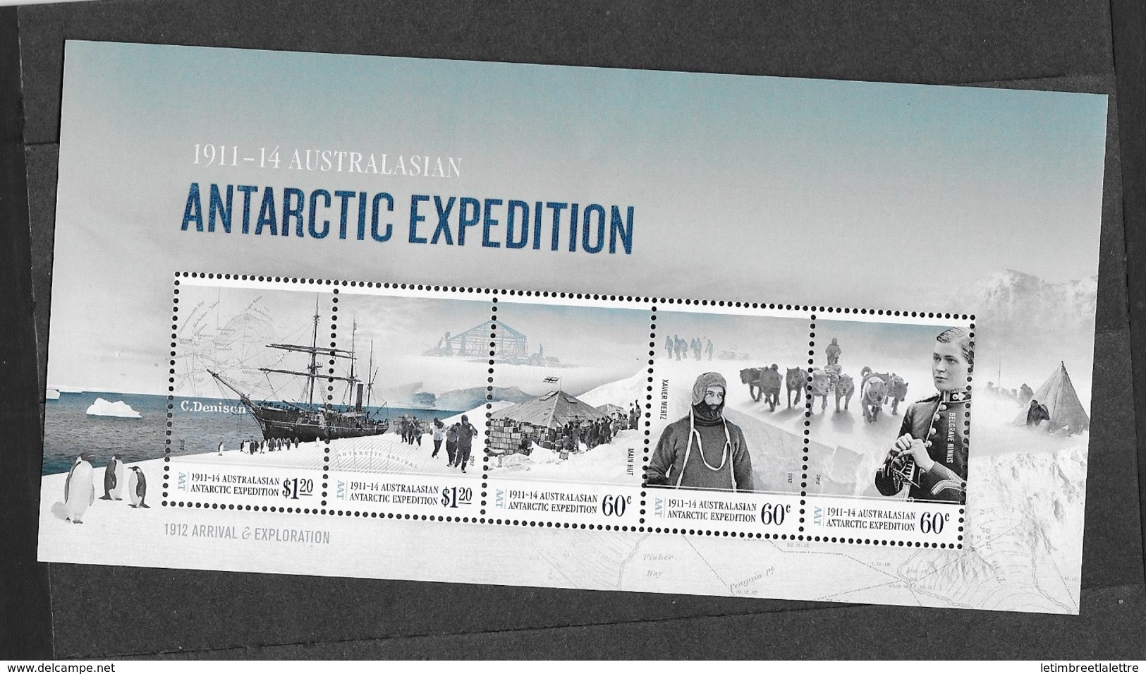 Australie (territoire Antarctique) Bloc Feuillet N° 11** Centenaire Expédition Australienne - Blokken & Velletjes