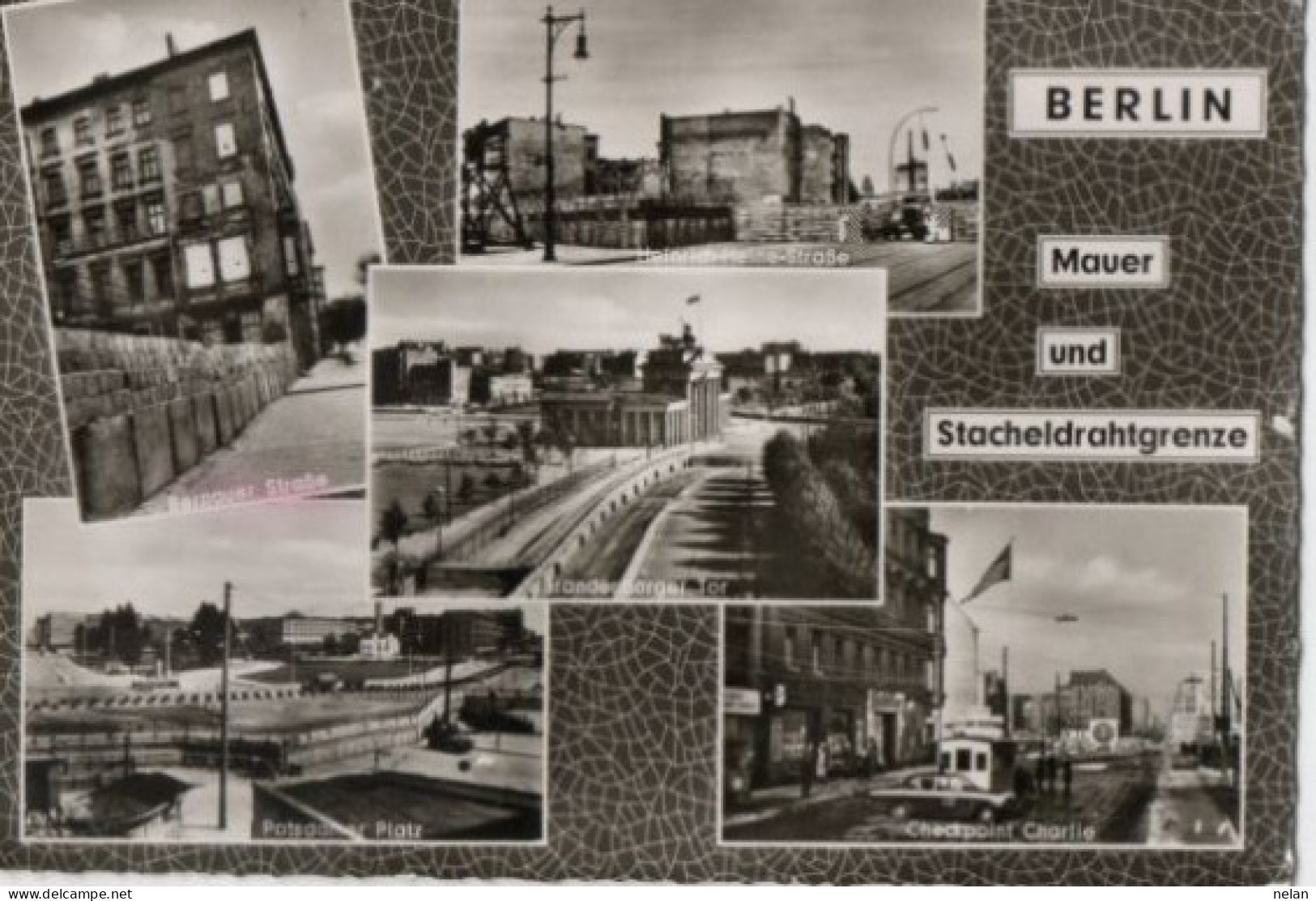 BERLIN - MAUER UND STACHELDRAHTGRENZE - Berliner Mauer