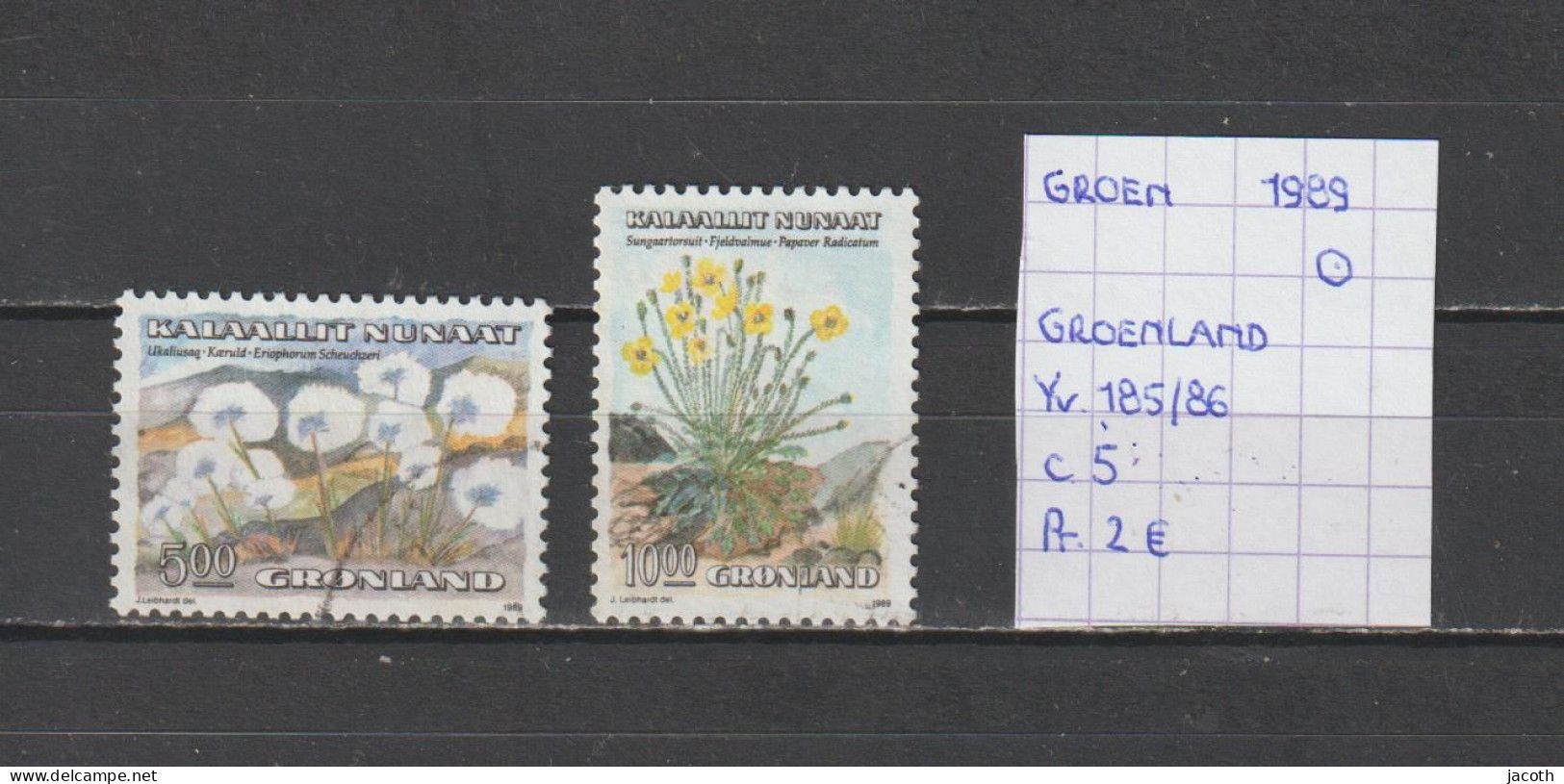 (TJ) Groenland 1989 - YT 185/86 (gest./obl./used) - Used Stamps