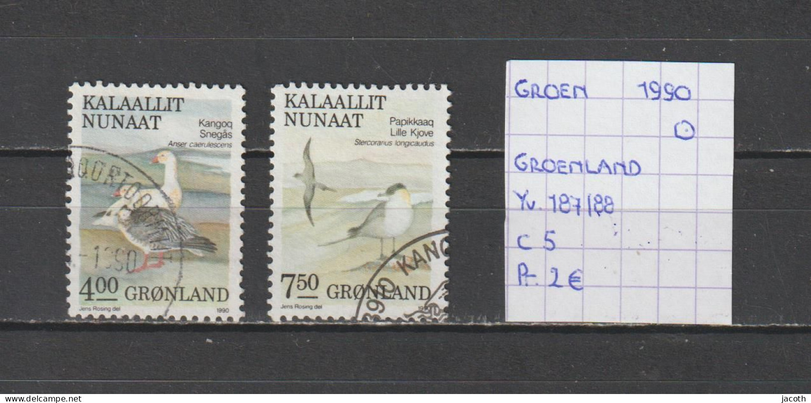 (TJ) Groenland 1990 - YT 187/88 (gest./obl./used) - Used Stamps