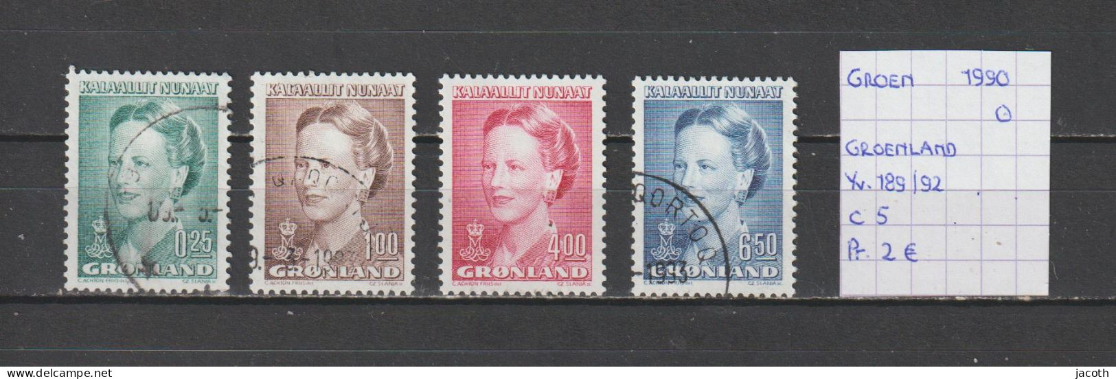 (TJ) Groenland 1990 - YT 189/92 (gest./obl./used) - Gebraucht