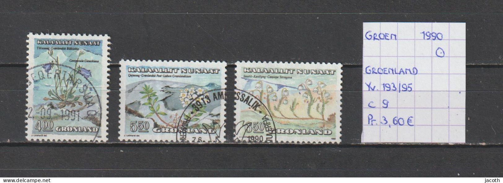 (TJ) Groenland 1990 - YT 193/95 (gest./obl./used) - Gebraucht