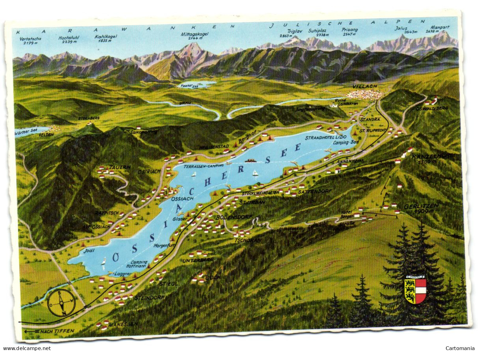 Panorama Vom Ossiacher See Kärnten - Ossiachersee-Orte