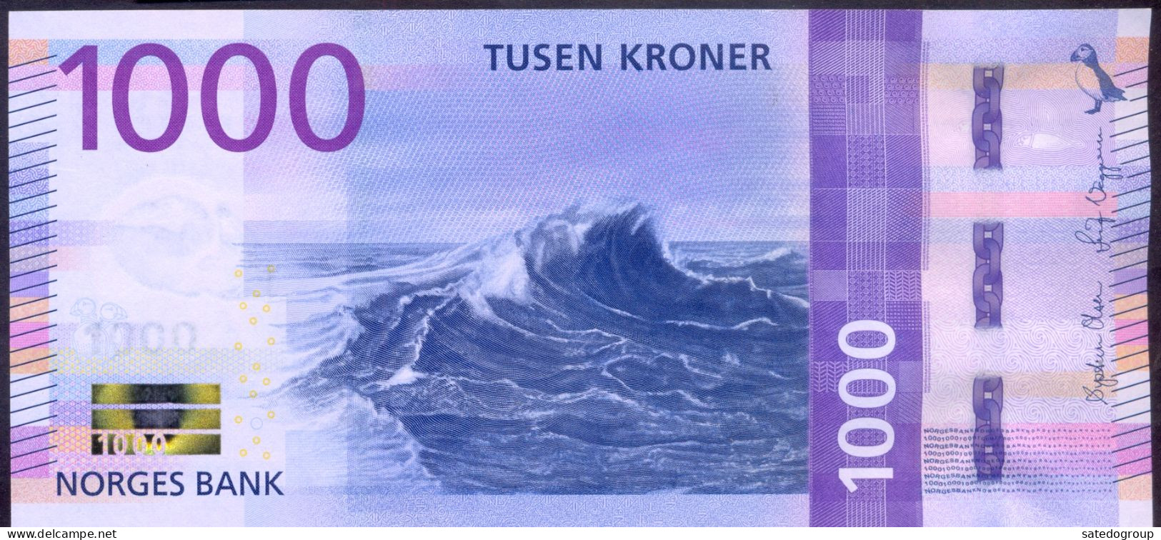 Norway 1000 Kroner 2019 UNC P- W57 - Norway