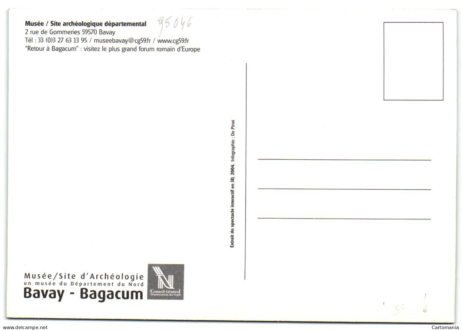 Bavay-Bagacum - Musée / Site D'Archéologie - Bavay