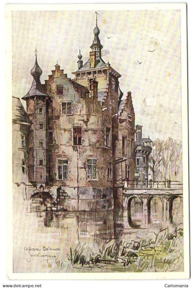 Château D'Oydonck - Bachte-Maria-Leerne - Centrale Toren En Ophaalbrug - Deinze