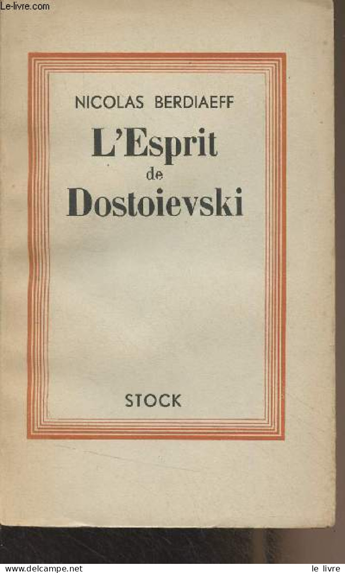 L'Esprit De Dostoievski - Berdiaeff Nicolas - 1945 - Slawische Sprachen