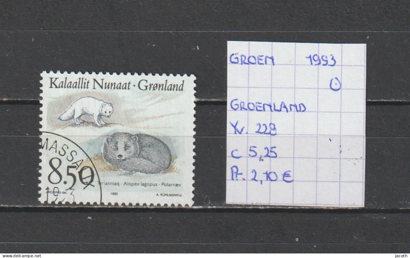 (TJ) Groenland 1993 - YT 228 (gest./obl./used) - Gebruikt