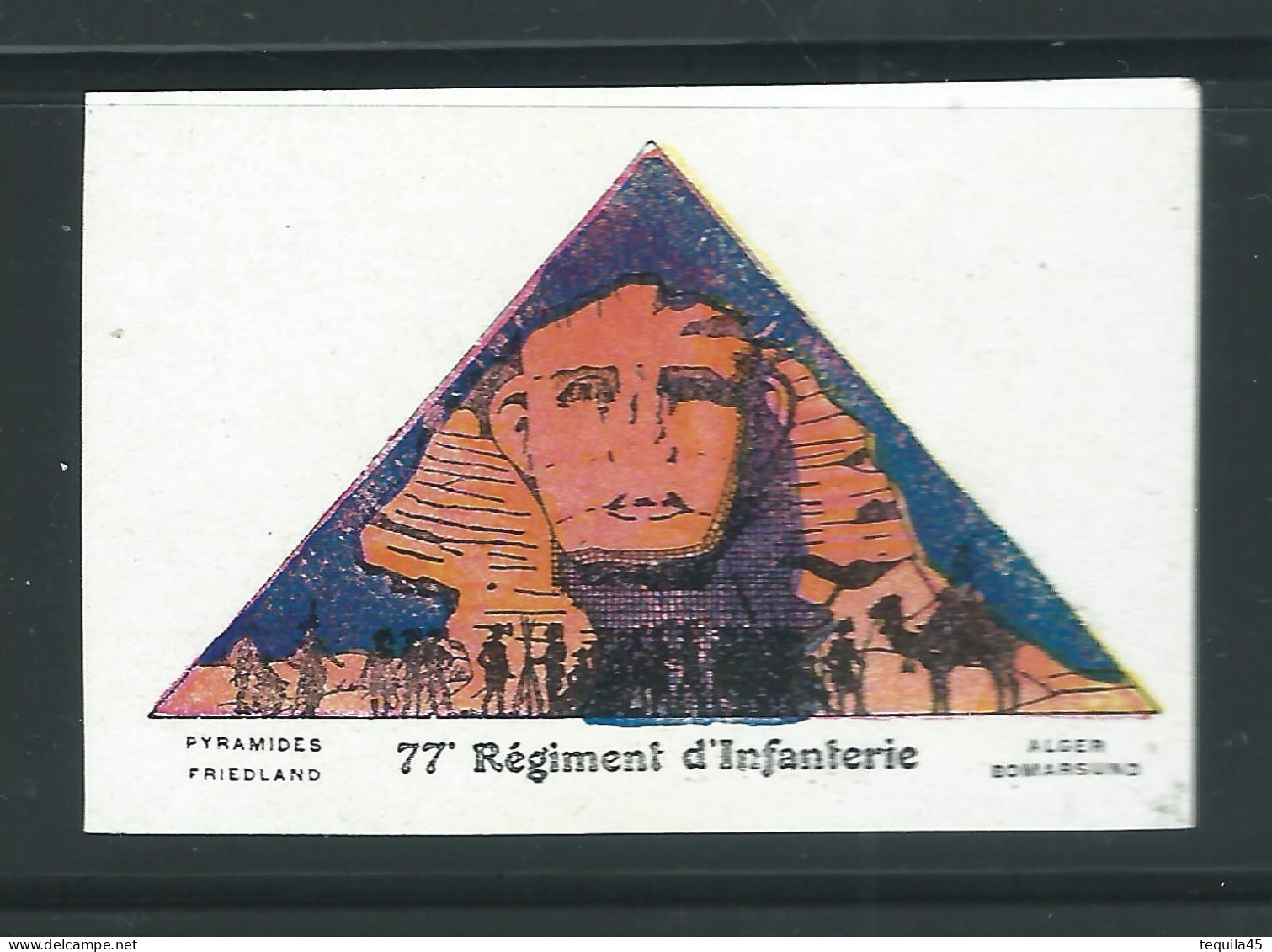 Rare : Vignette DELANDRE - France 77 éme Régt D'infanterie De Ligne - 1914 -18 WWI WW1 Poster Stamp - Erinnophilie