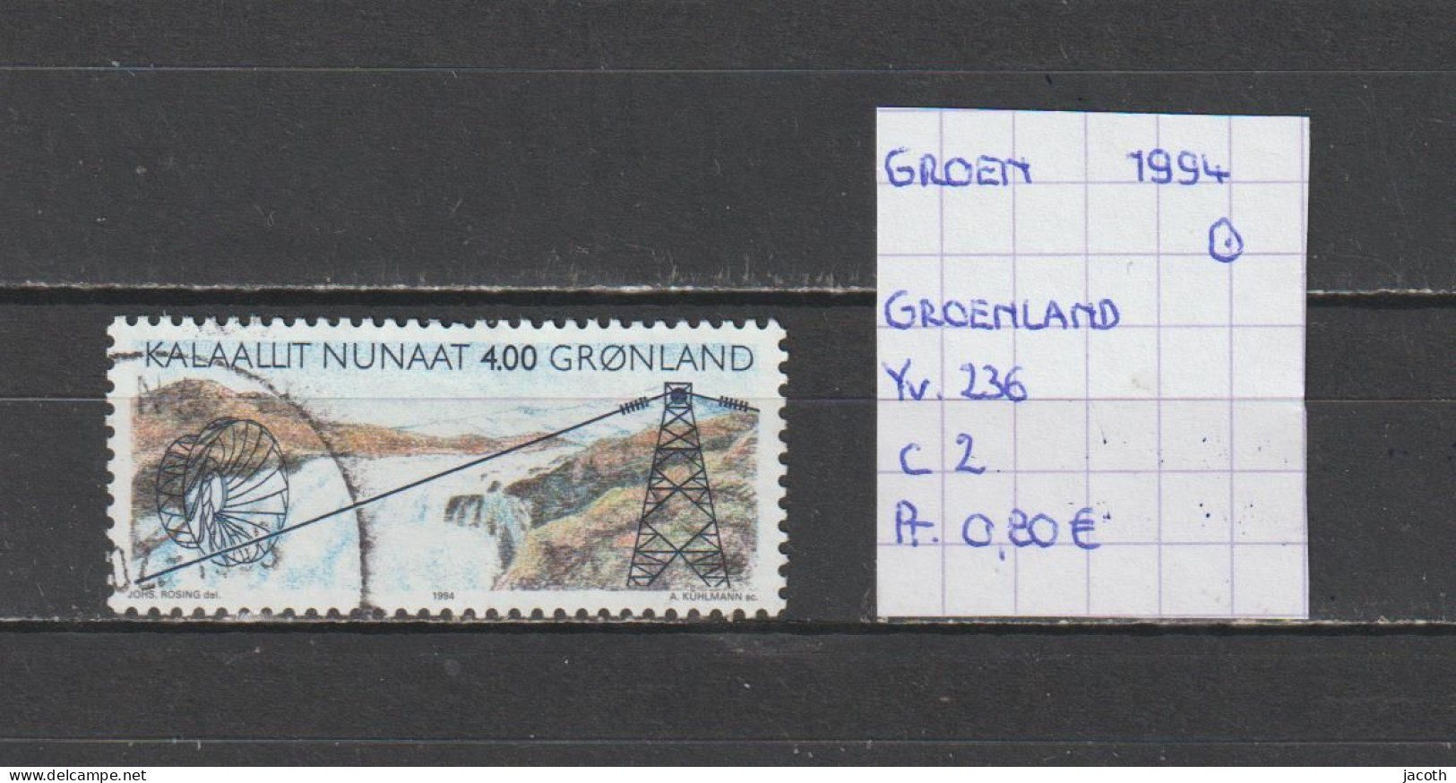 (TJ) Groenland 1994 - YT 236 (gest./obl./used) - Usati