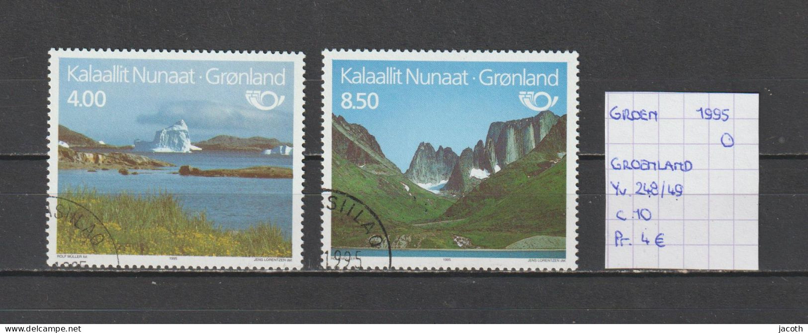 (TJ) Groenland 1995 - YT 248/49 (gest./obl./used) - Oblitérés