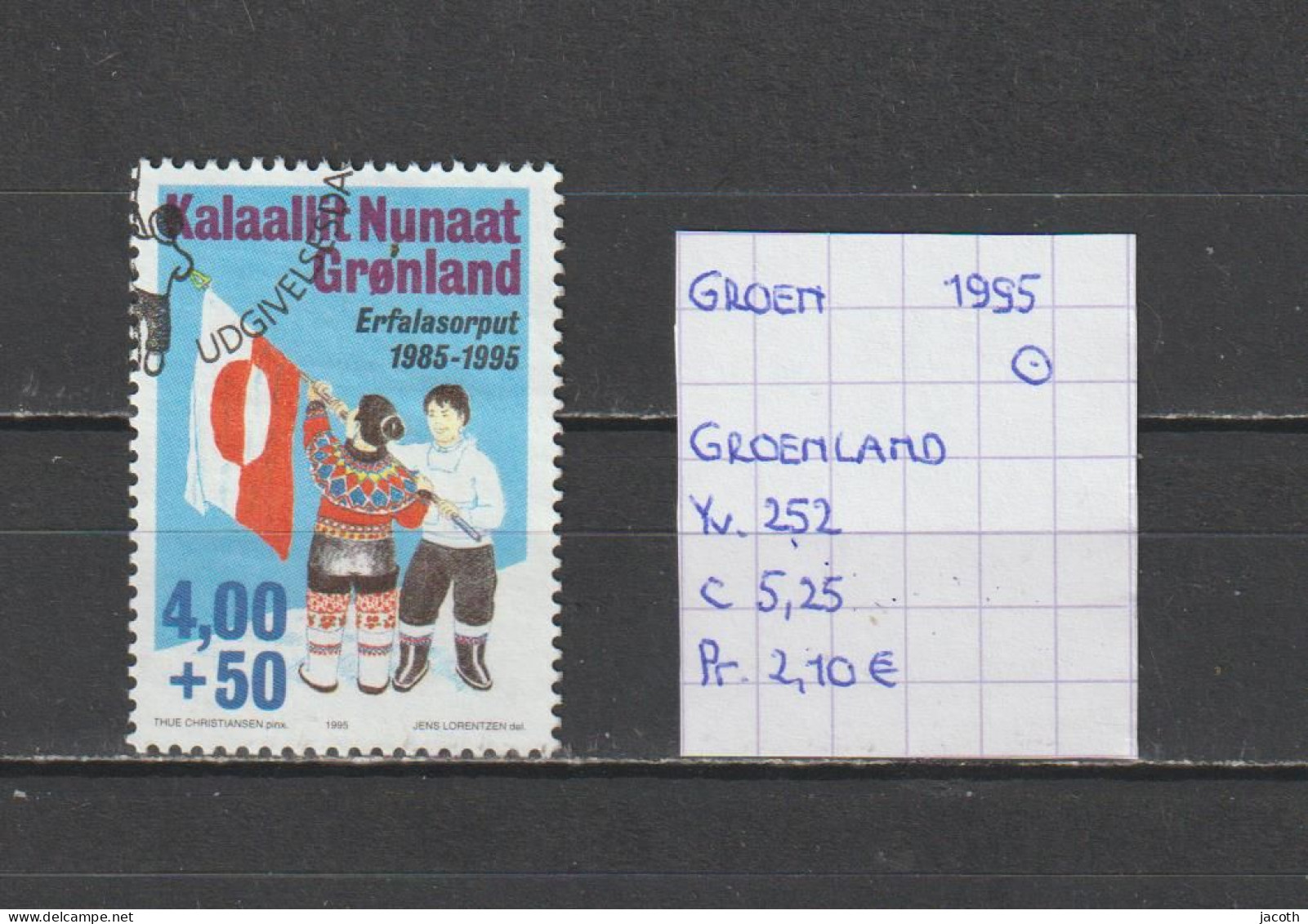 (TJ) Groenland 1995 - YT 252 (gest./obl./used) - Usados