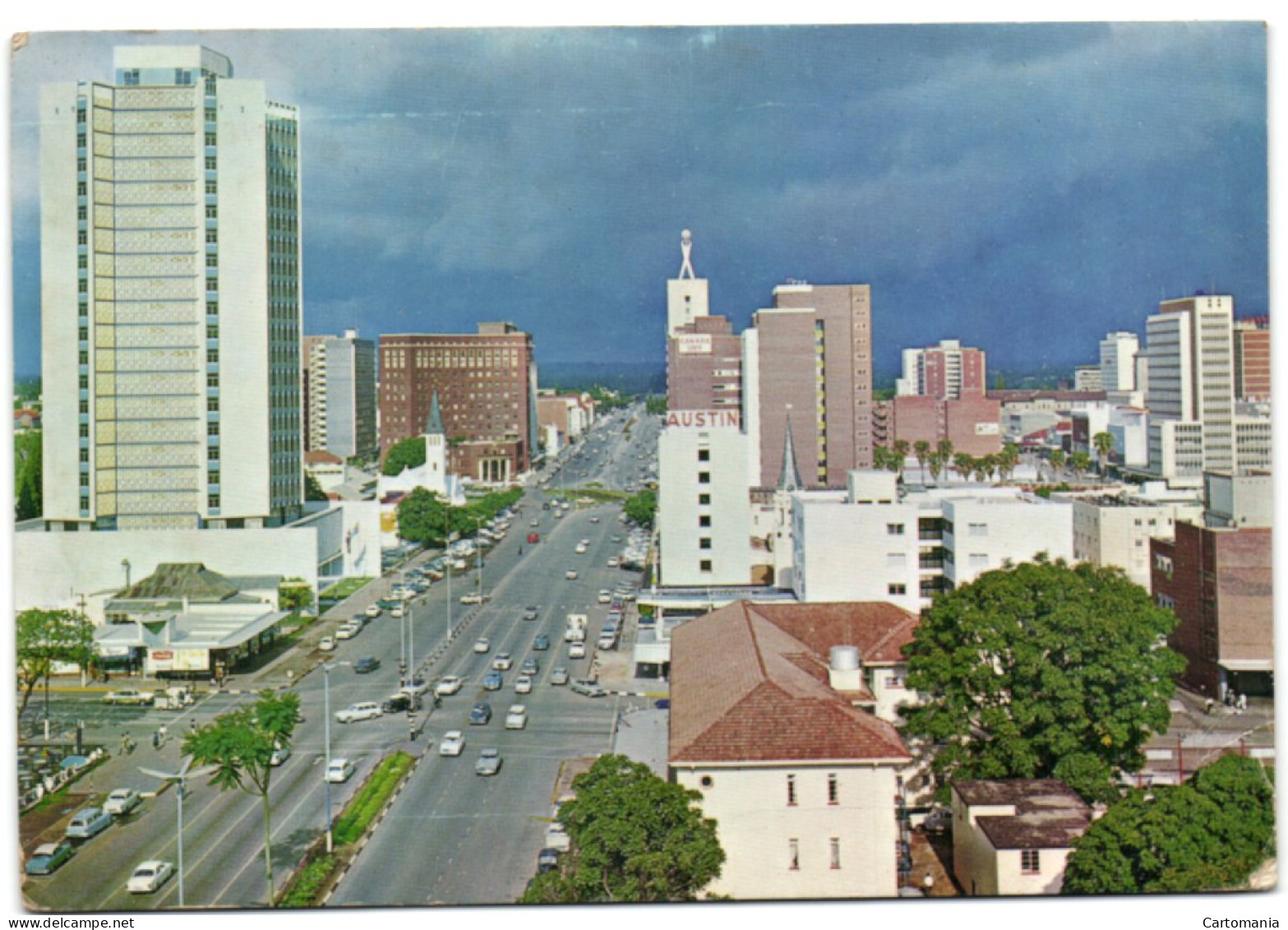 Salisbury - Rhodesia - Jameson Avenue Facing East - Zimbabwe