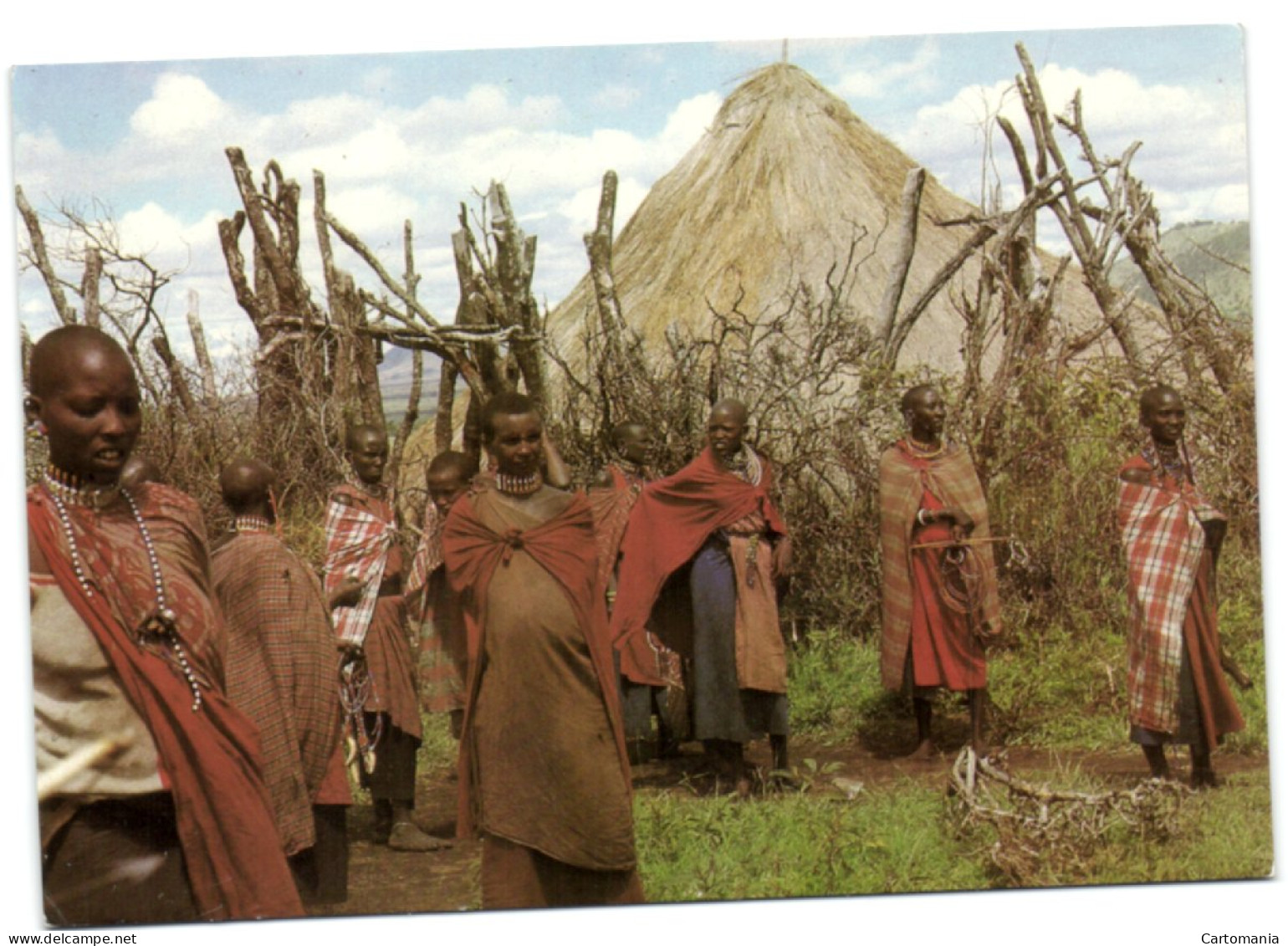 Masai Women Near Their Huts - Kenya