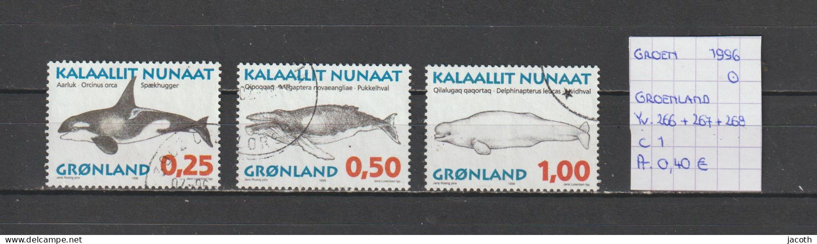 (TJ) Groenland 1996 - YT 266 + 267 + 268 (gest./obl./used) - Gebraucht