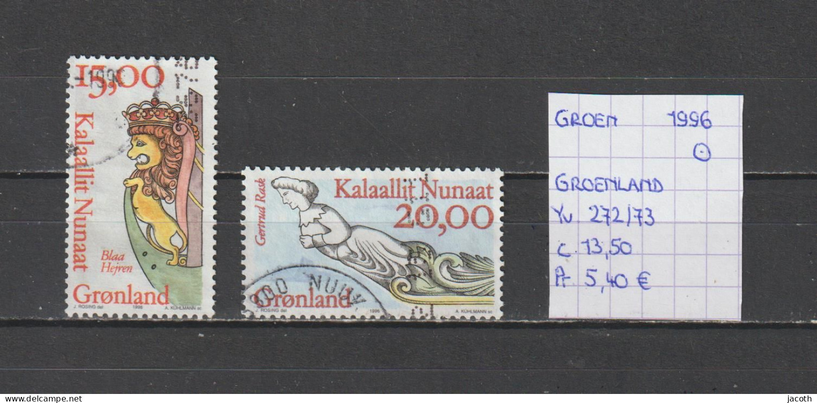 (TJ) Groenland 1996 - YT 272/73 (gest./obl./used) - Gebraucht