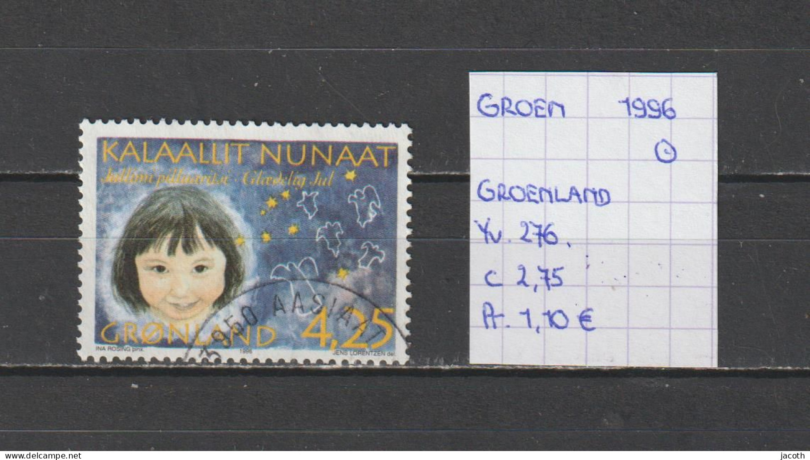 (TJ) Groenland 1996 - YT 276 (gest./obl./used) - Oblitérés