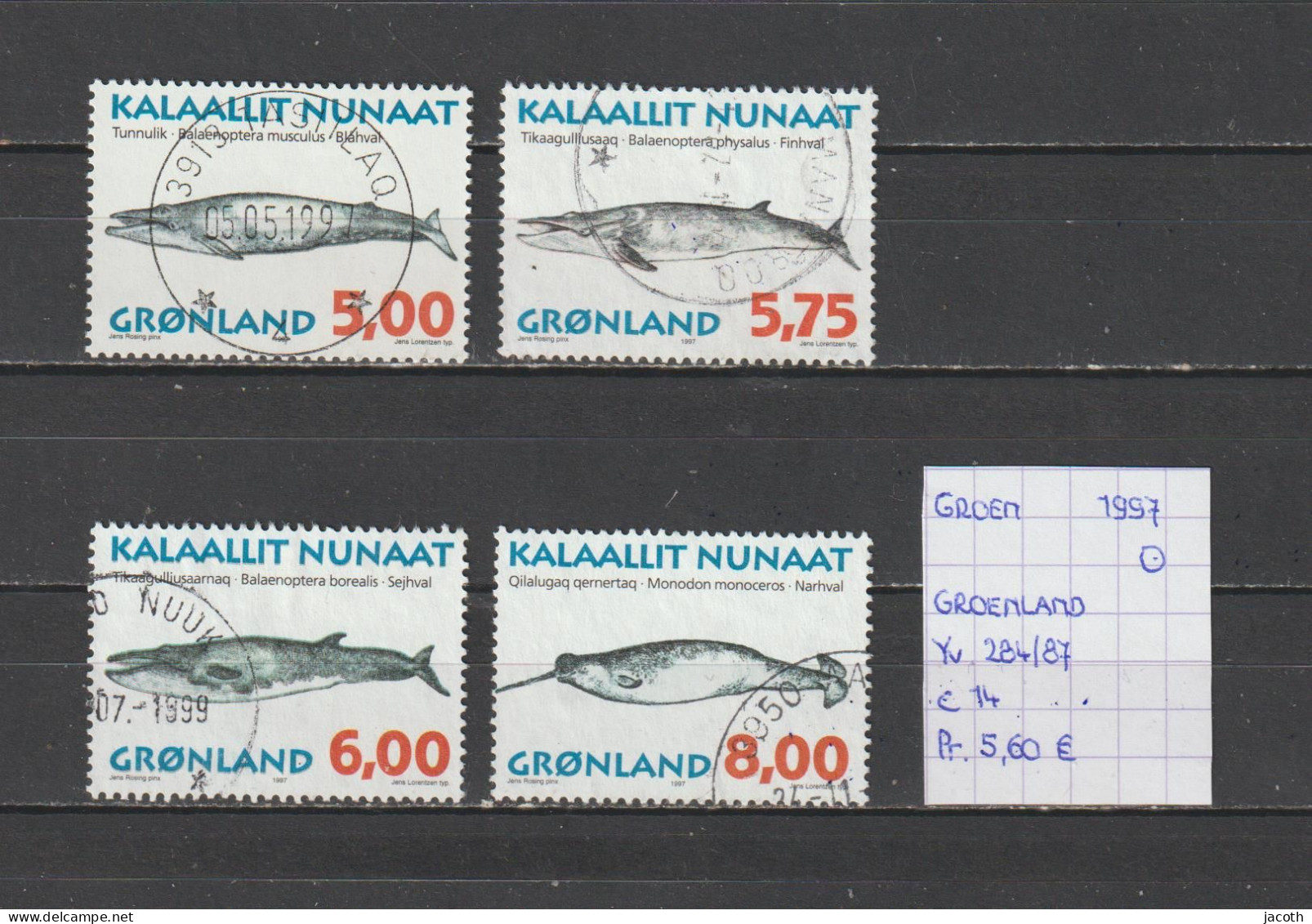 (TJ) Groenland 1997 - YT 284/87 (gest./obl./used) - Oblitérés