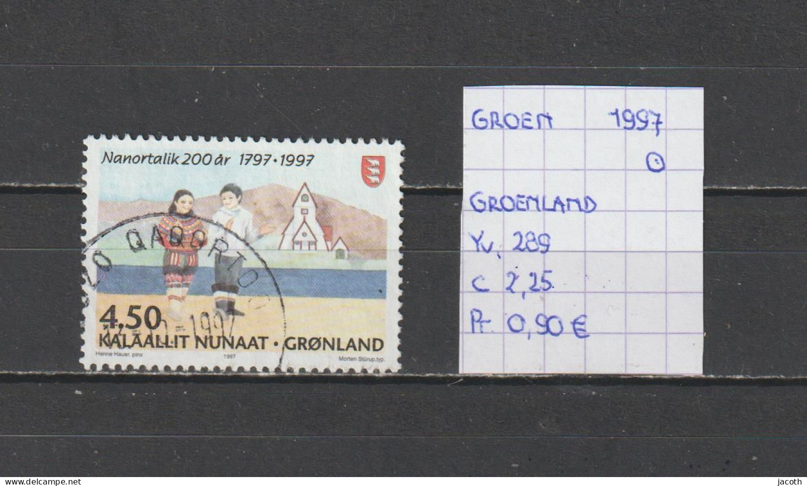 (TJ) Groenland 1997 - YT 289 (gest./obl./used) - Usati