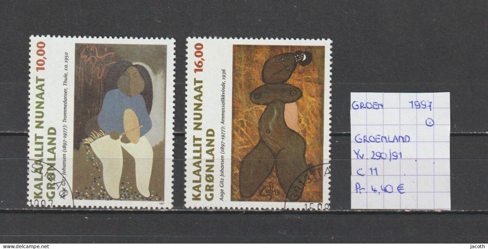 (TJ) Groenland 1997 - YT 290/91 (gest./obl./used) - Oblitérés