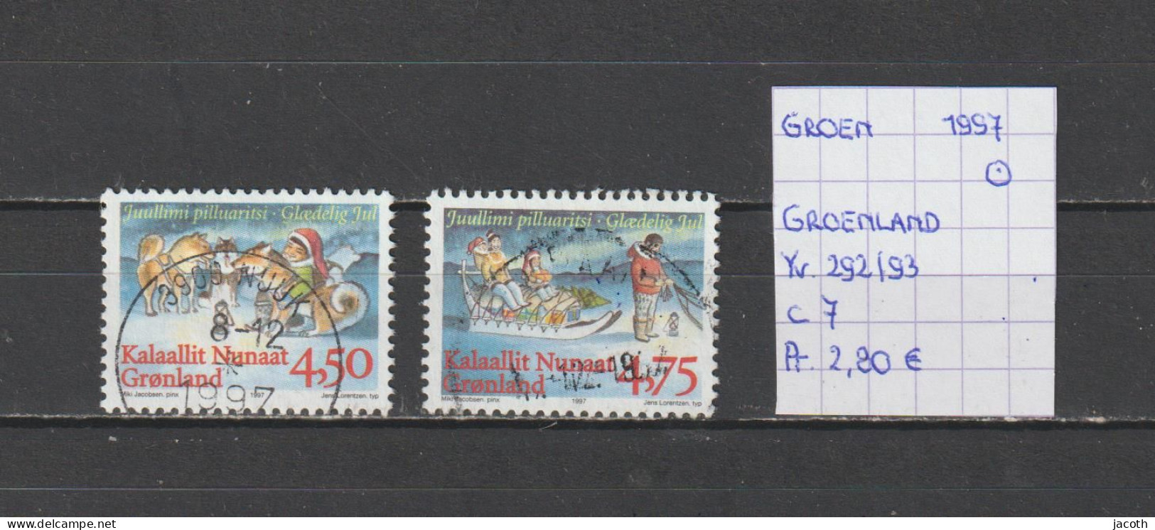 (TJ) Groenland 1997 - YT 292/93 (gest./obl./used) - Usados