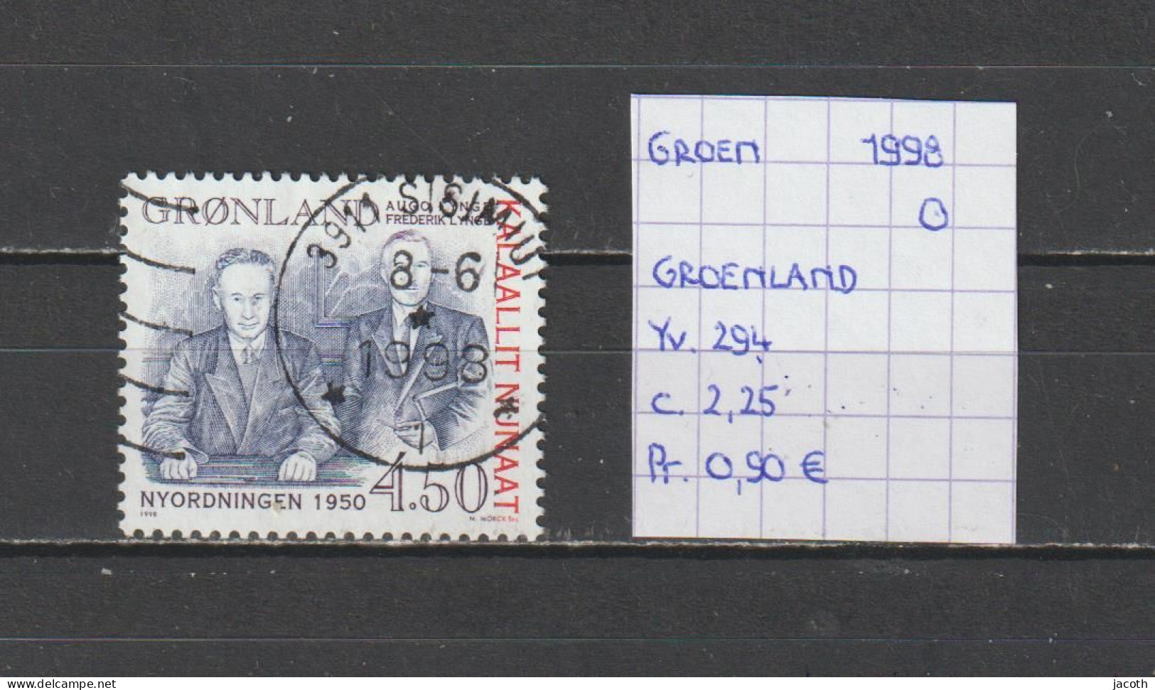 (TJ) Groenland 1998 - YT 294 (gest./obl./used) - Oblitérés