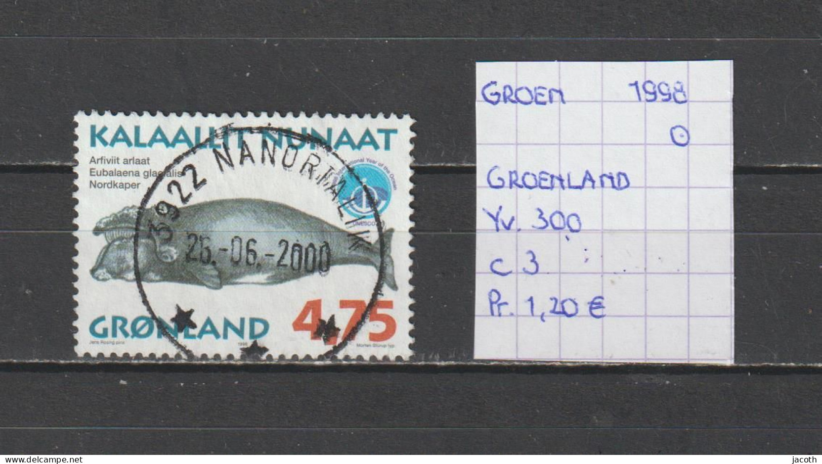 (TJ) Groenland 1998 - YT 300 (gest./obl./used) - Usati