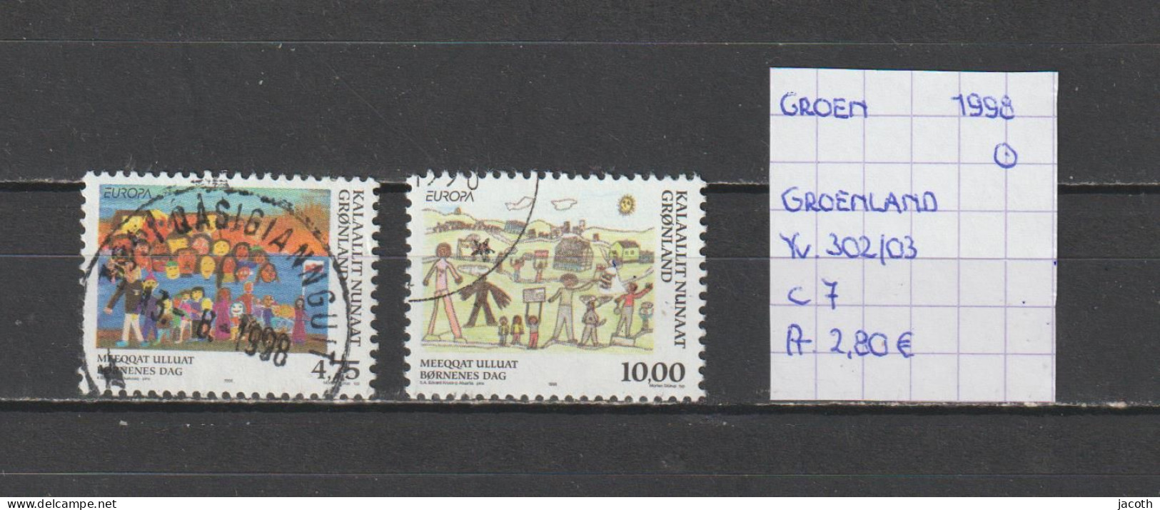 (TJ) Groenland 1998 - YT 302/03 (gest./obl./used) - Used Stamps