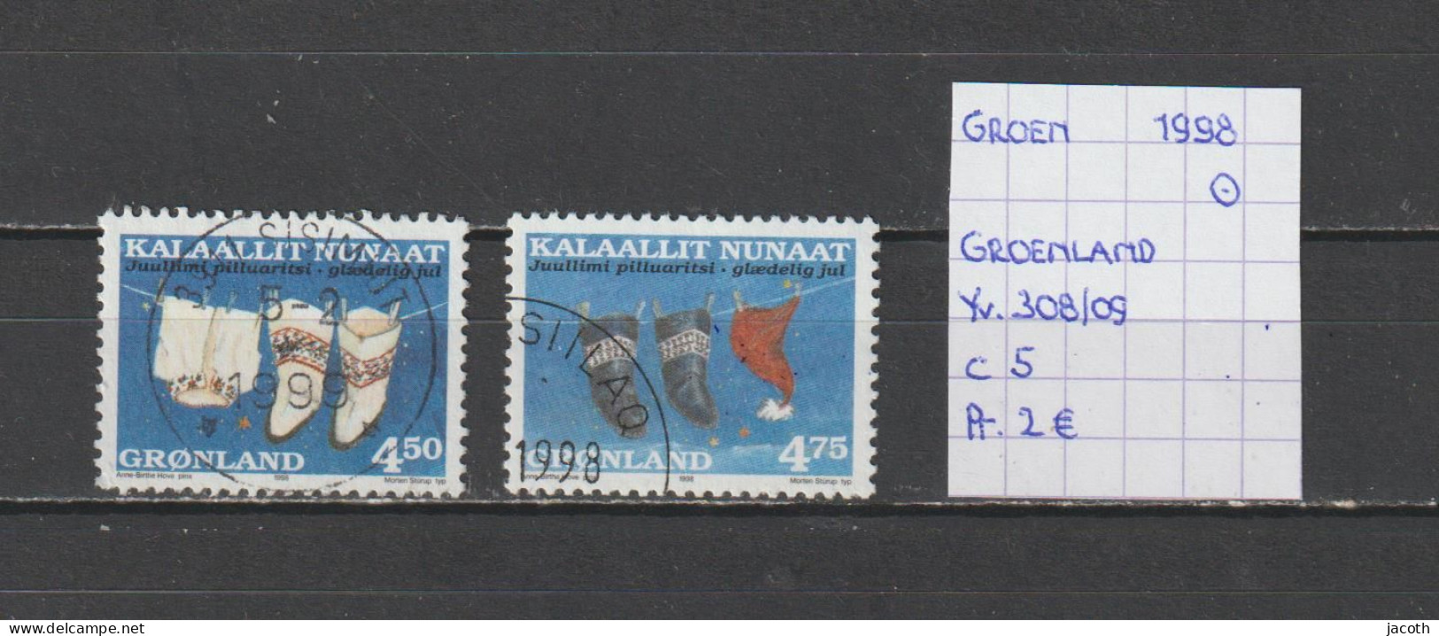 (TJ) Groenland 1998 - YT 308/09 (gest./obl./used) - Usati