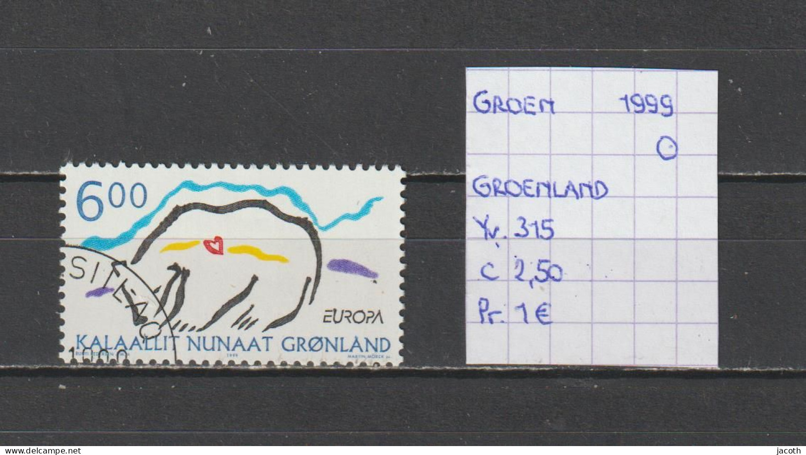 (TJ) Groenland 1999 - YT 315 (gest./obl./used) - Oblitérés