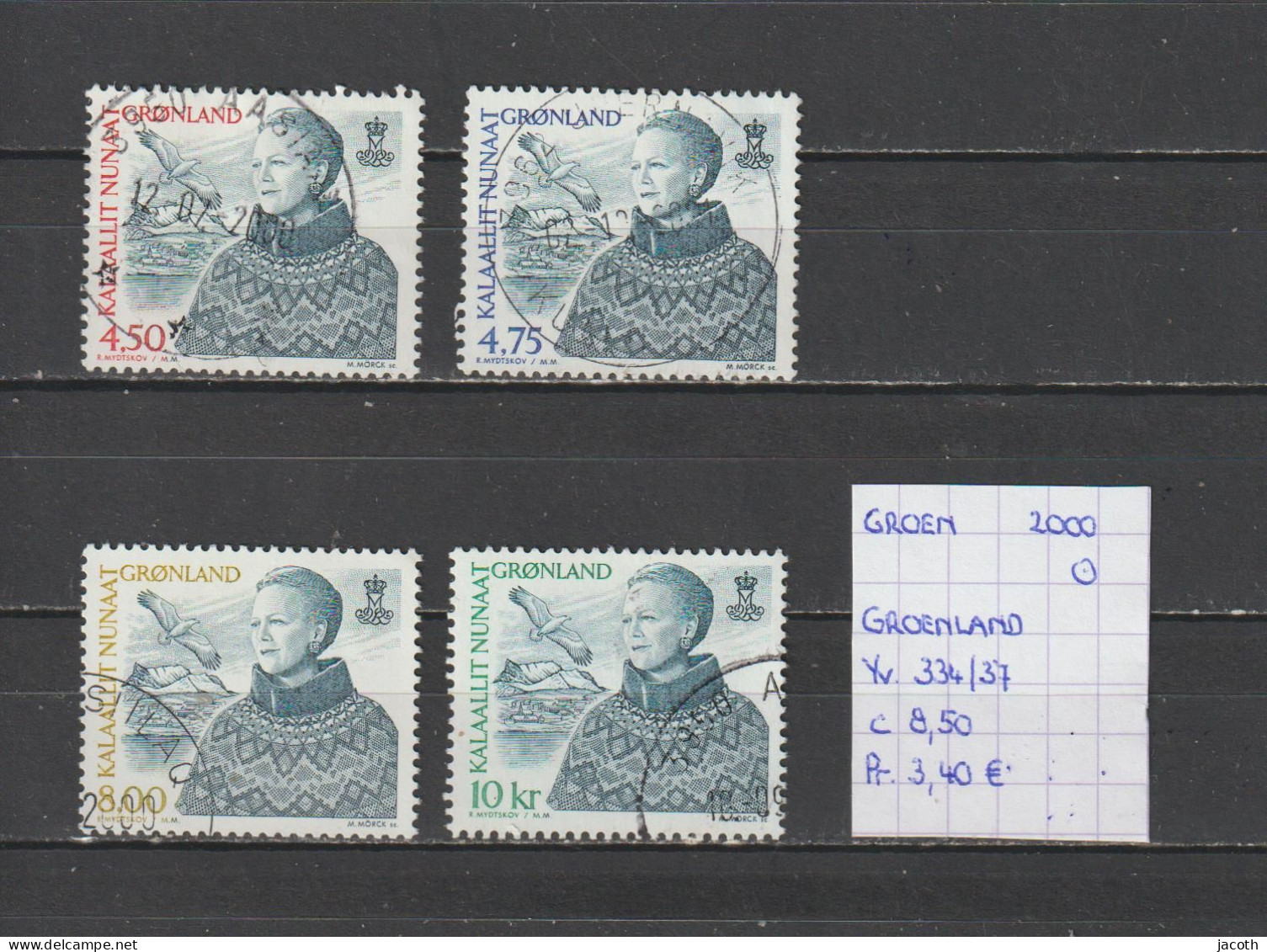 (TJ) Groenland 2000 - YT 334/37 (gest./obl./used) - Oblitérés