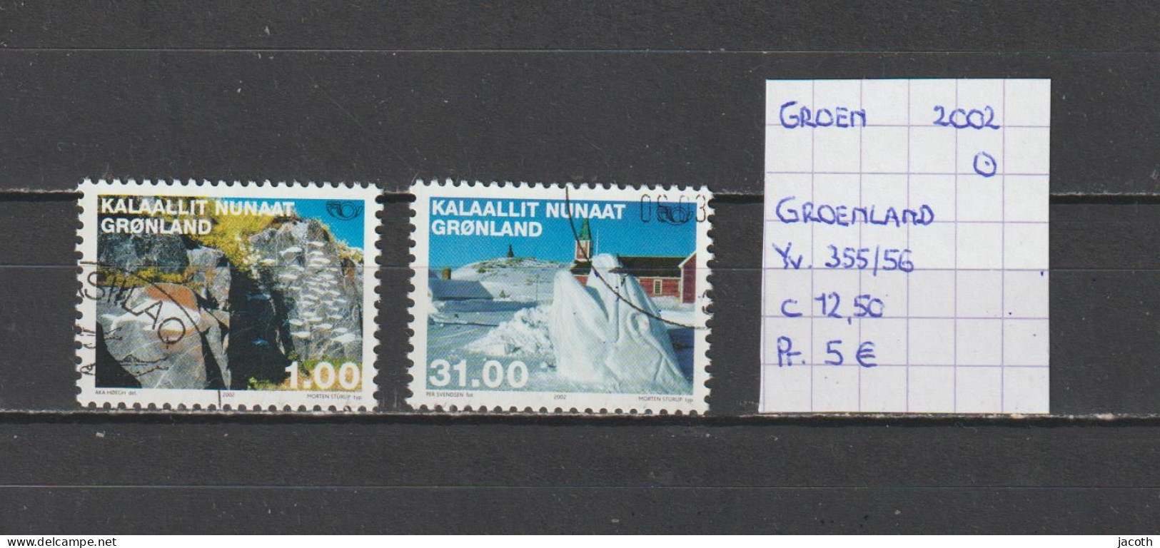 (TJ) Groenland 2002 - YT 355/56 (gest./obl./used) - Oblitérés