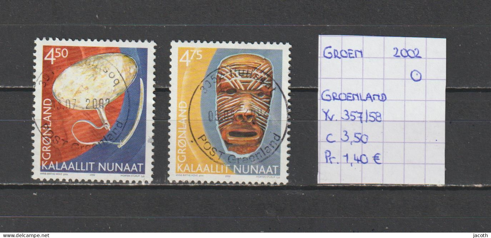 (TJ) Groenland 2002 - YT 357/58 (gest./obl./used) - Gebraucht