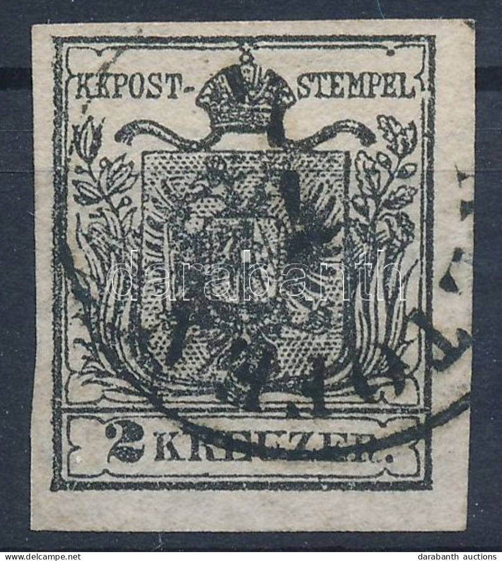 O 1850 2kr HP IIIa Fekete / Type HP IIIa, Black "ALTOFEN" Certificate: Ferchenbauer - Other & Unclassified