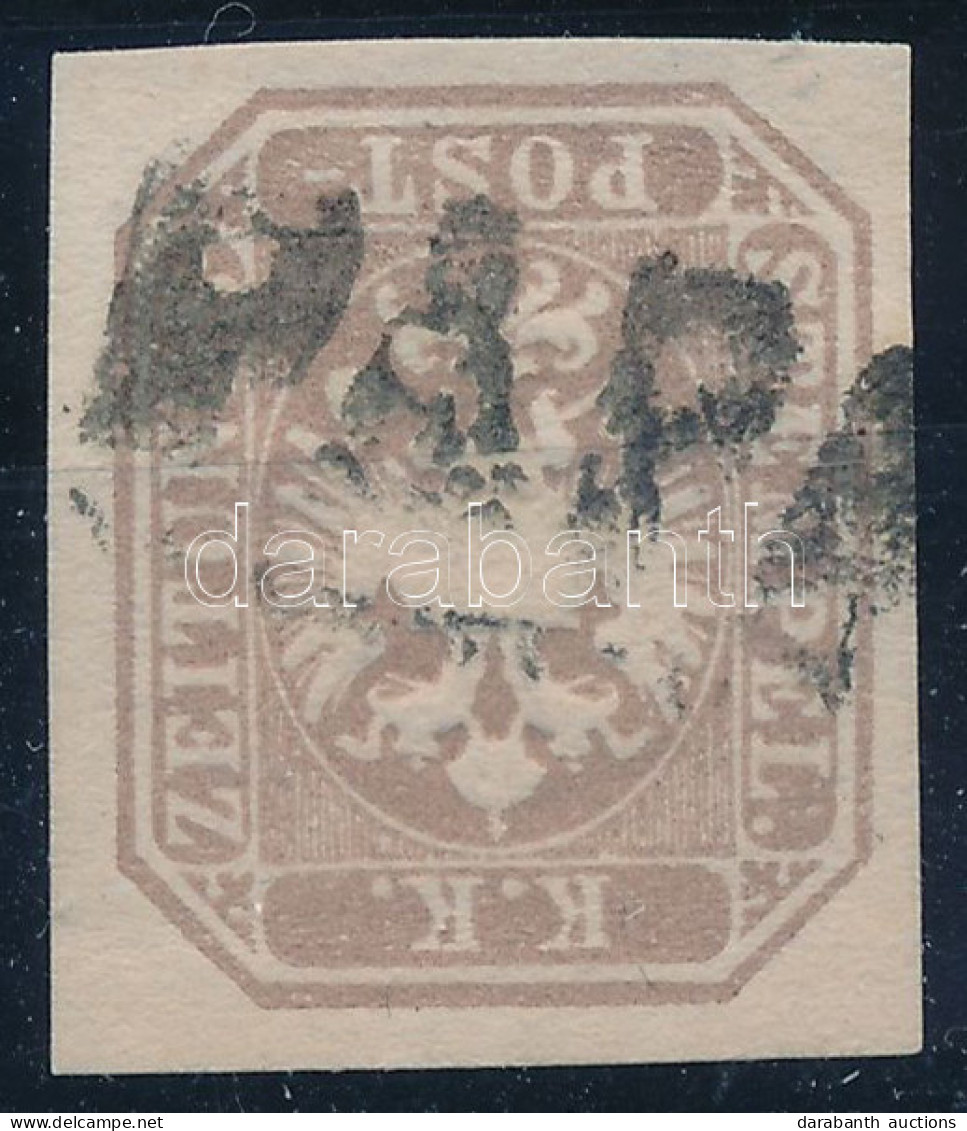 O 1863 Hírlapbélyeg Szürkéslila / Newspaper Stamp Greyish Lilac "PÁPA" Certificate: Strakosch - Autres & Non Classés