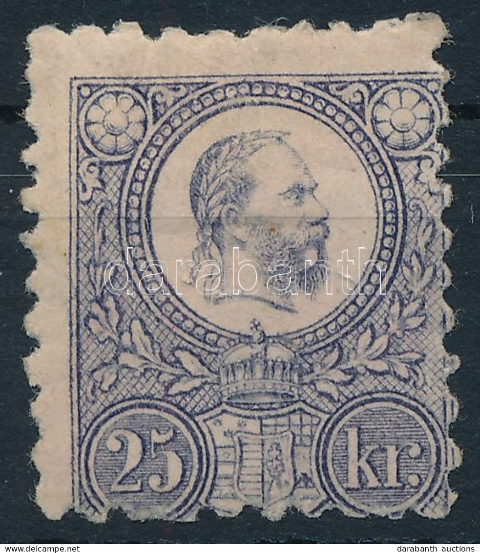 * 1871 Réznyomat 25kr Képbe Fogazva / Mi 13 With Shifted Perforation - Other & Unclassified