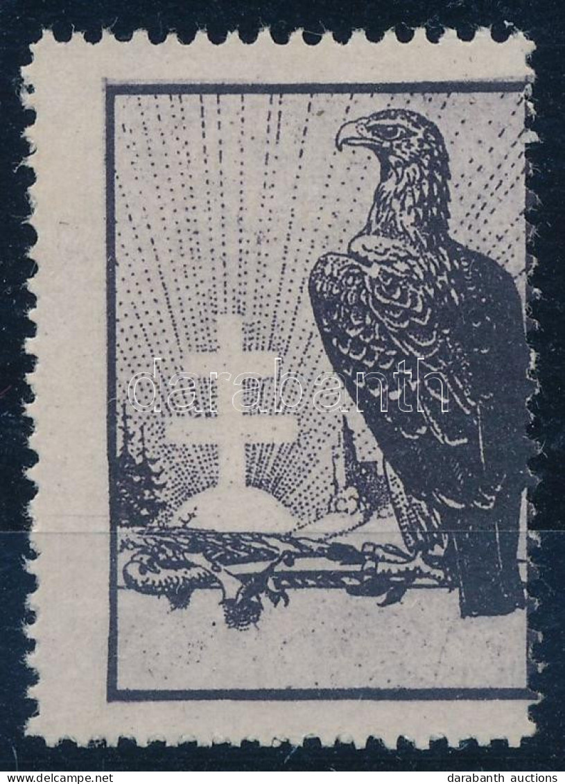 (*) Nyugat-Magyarország IX. 1921 Fogazott Palaszürke Próbanyomat értékszám Nélkül / Perforate Proof In Slate Gray Colour - Otros & Sin Clasificación